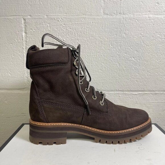 Timberland Courmayeur Valley 6" Hiking Boots A23UY Brown Leather Women's 9 US - Picture 2 of 12